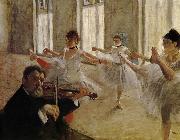 Edgar Degas Dancing school oil painting on canvas